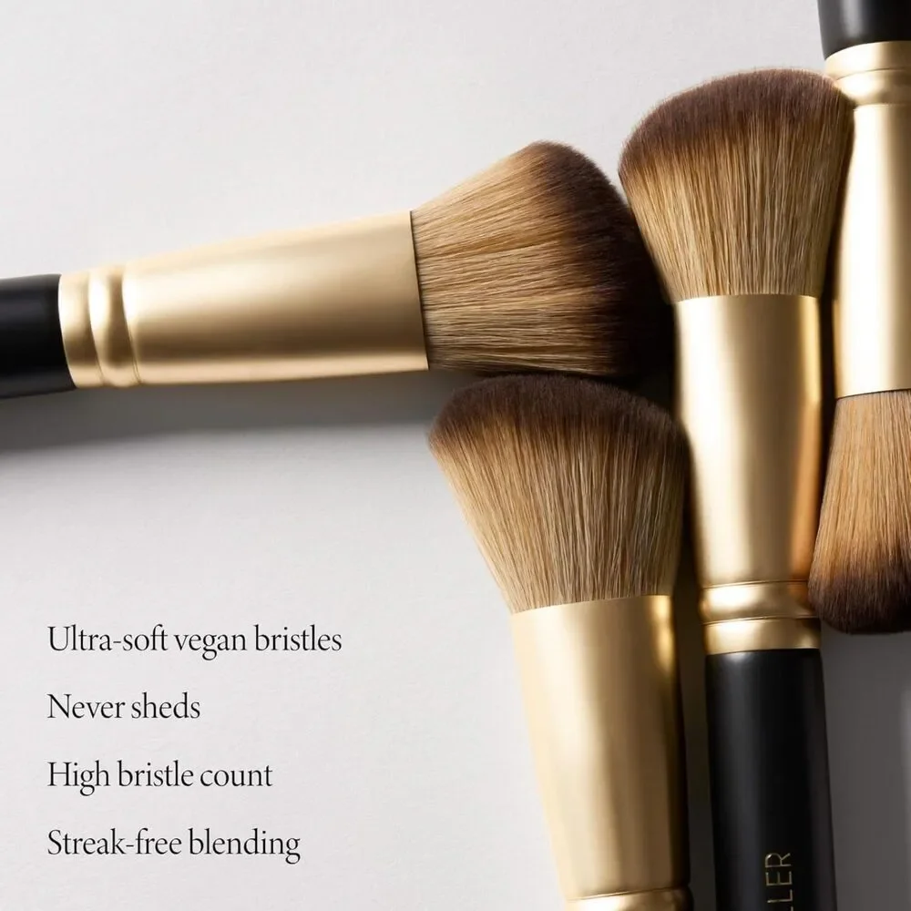 Laura geller Angled Blush Brush with Black Wooden Handle & Dense Bristles